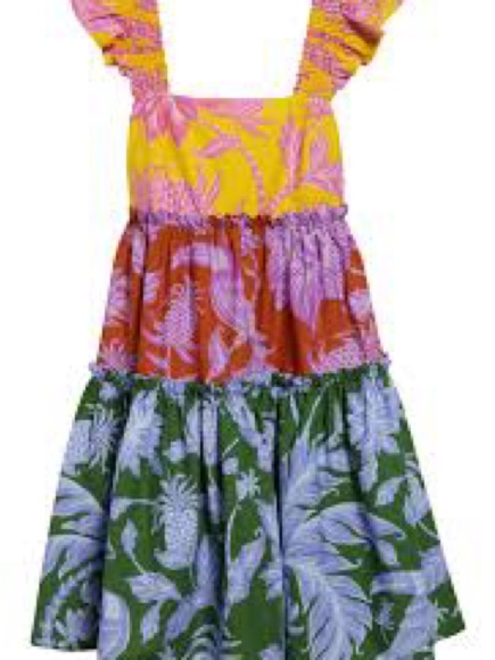 FARM Rio Multicolor Floral Tiered Ruffle Mini Dress - Picture 4 of 8